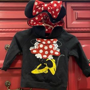 Disney toddler girl Minnie hoodie